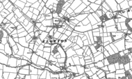Old Map of Flowton, 1881 - 1884