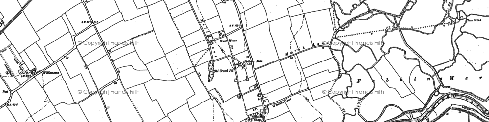 Old map of Fobbing in 1895