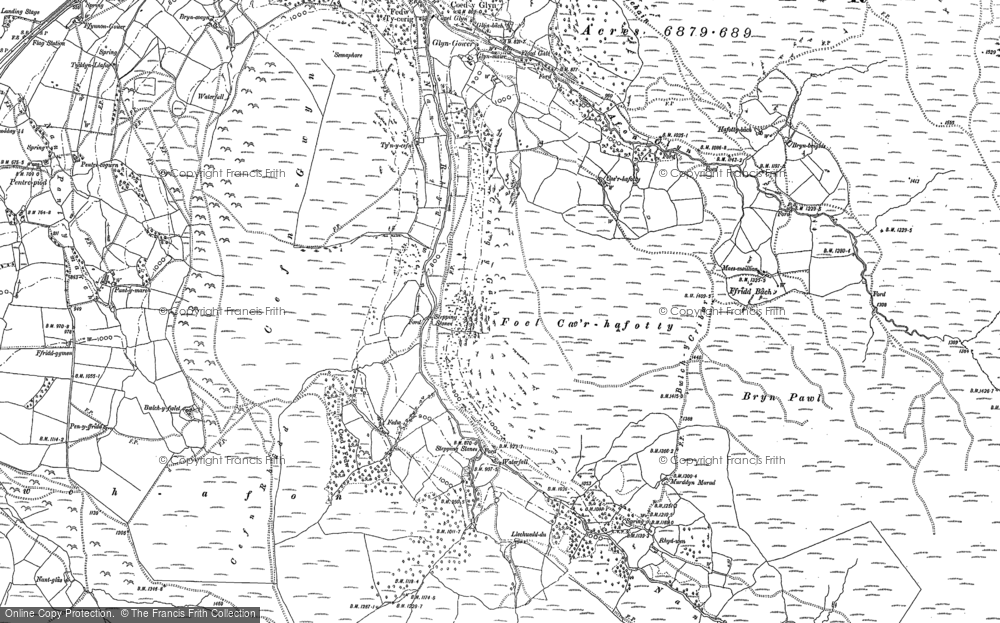 Old Map of Foel Cae'r-hafotty, 1877 - 1900 in 1877