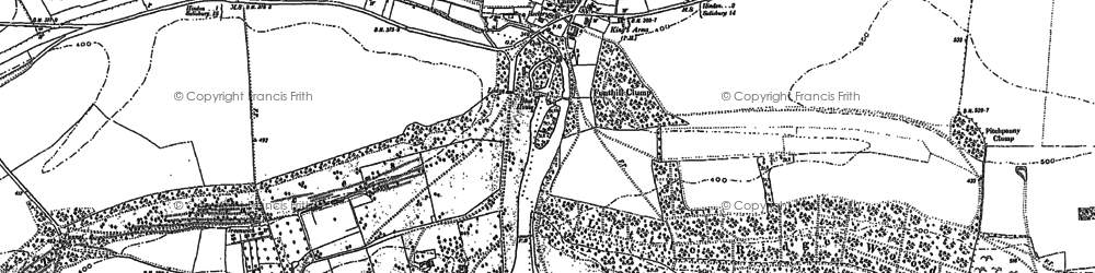 Old map of Fonthill Bishop in 1900