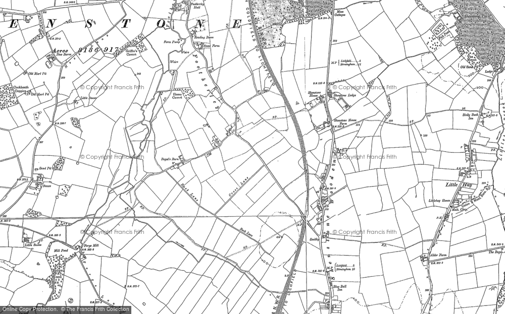 Old Map of Footherley, 1883 - 1901 in 1883