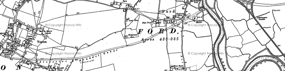 Old map of Ford in 1878