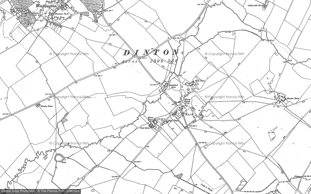 Old Map of Ford, 1898 in 1898