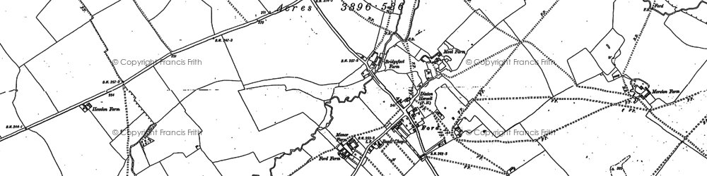 Old map of Ford in 1898