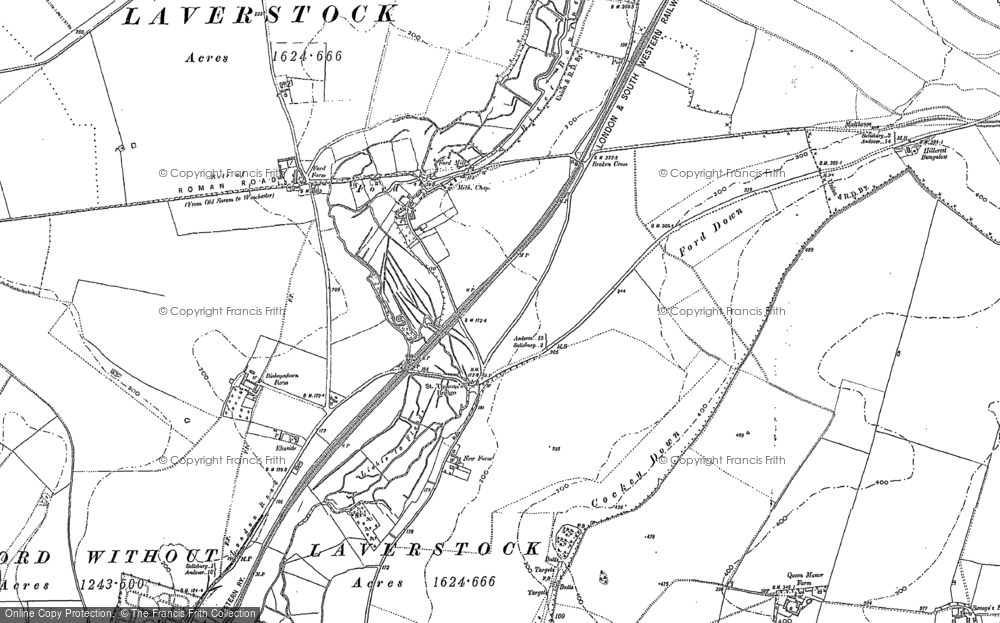 Old Map of Ford, 1900 - 1923 in 1900