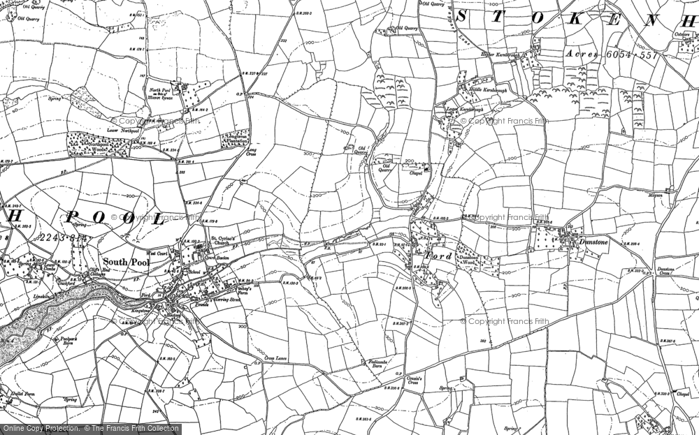 Old Map of Ford, 1905 in 1905
