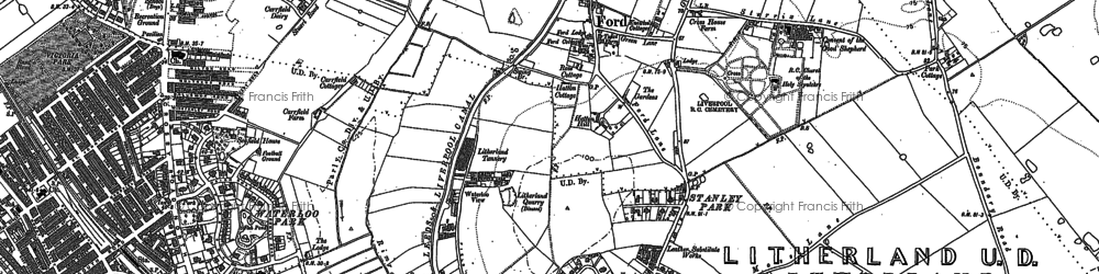 Old map of Ford in 1907