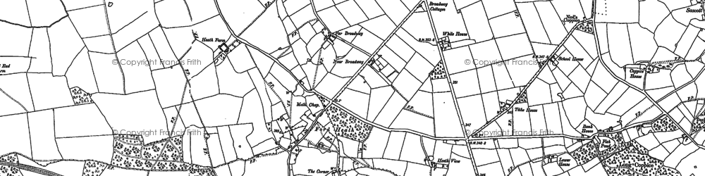 Old map of Beechfield Ho in 1881
