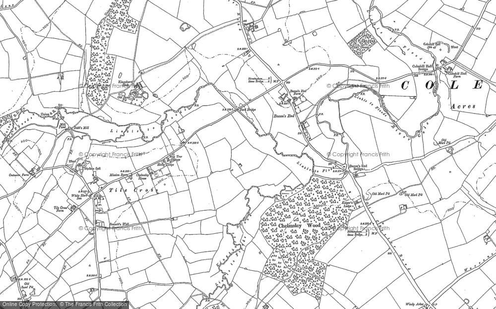 Old Map of Fordbridge, 1886 - 1902 in 1886