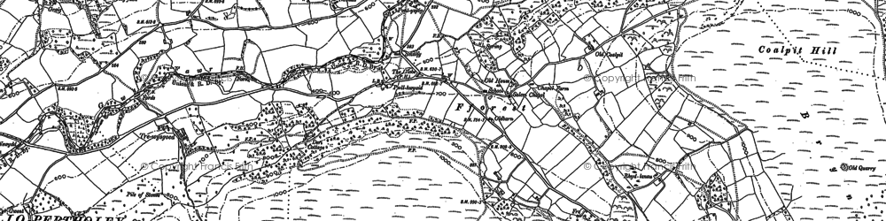 Old map of Forest Coal Pit in 1886