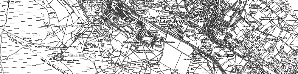 Old map of Big Pit Mining Mus in 1899