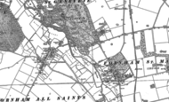 Old Map of Fornham St Genevieve, 1883