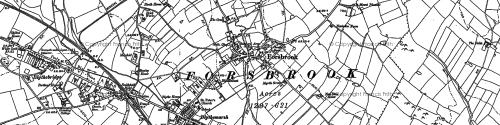 Old map of Forsbrook in 1879