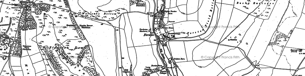 Old map of Forston in 1887