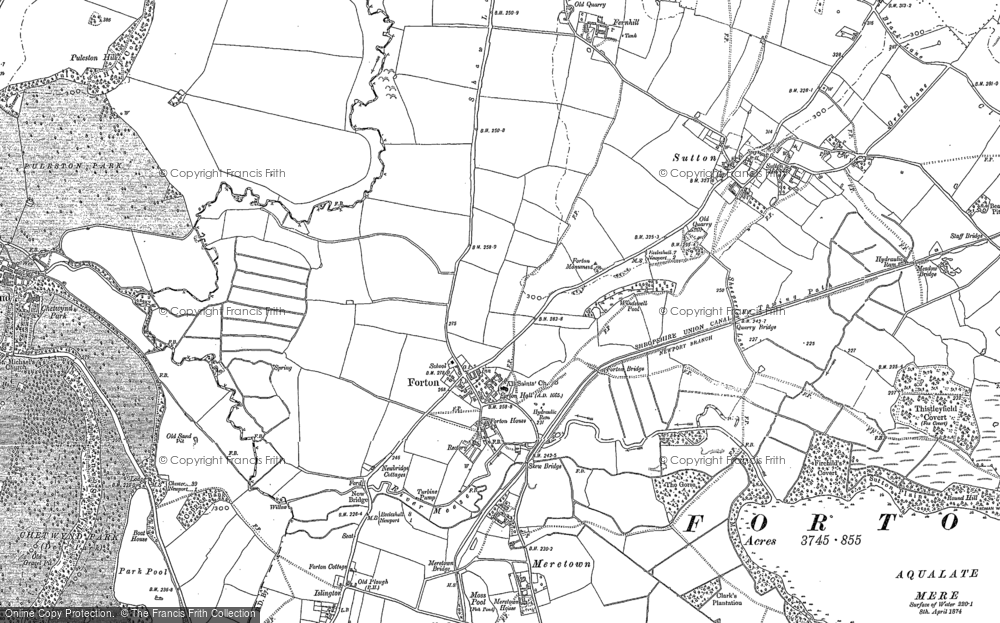 Old Map of Forton, 1880 - 1900 in 1880