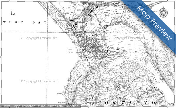 Old Map of Historic Map covering Balaclava Bay in 1927