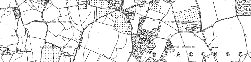 Old map of Forty Green in 1897