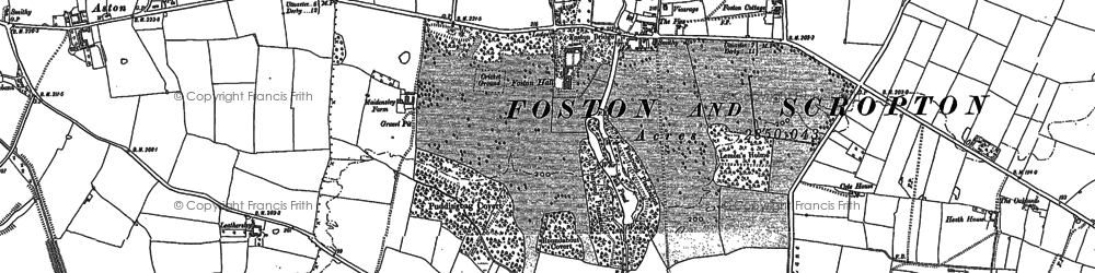 Old map of Heathtop in 1899