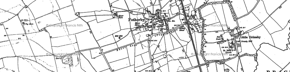 Old map of Fotherby in 1901