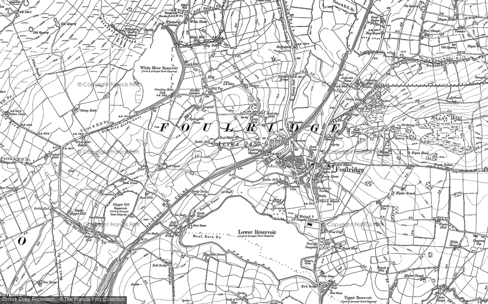 Old Map of Historic Map covering Alkincoats in 1893