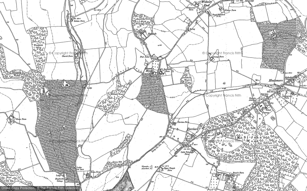 Old Map of Historic Map covering Terriers in 1897
