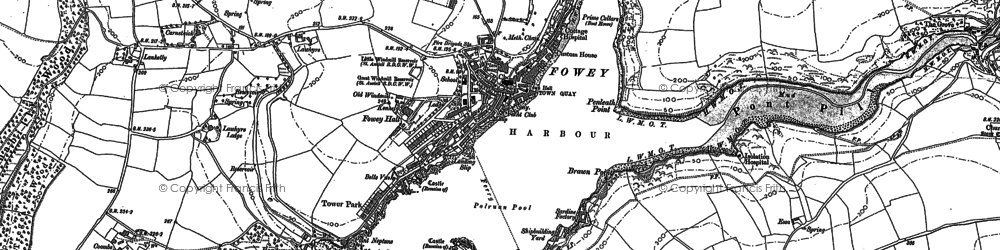 Old map of Readymoney in 1906