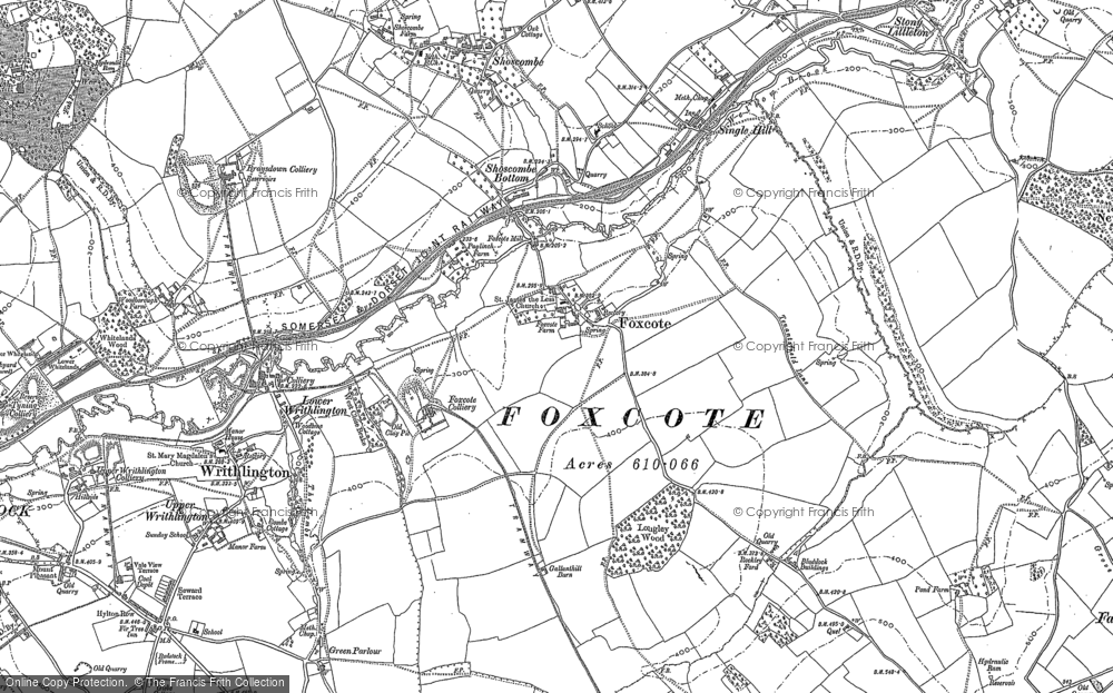 Old Map of Foxcote, 1884 - 1902 in 1884