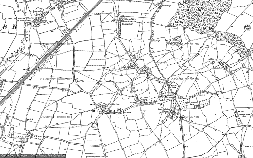 Old Map of Historic Map covering West End in 1899