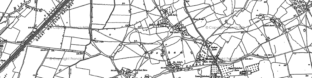 Old map of Foxham in 1899