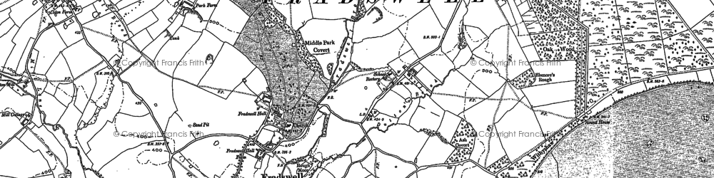 Old map of Fradswell in 1881