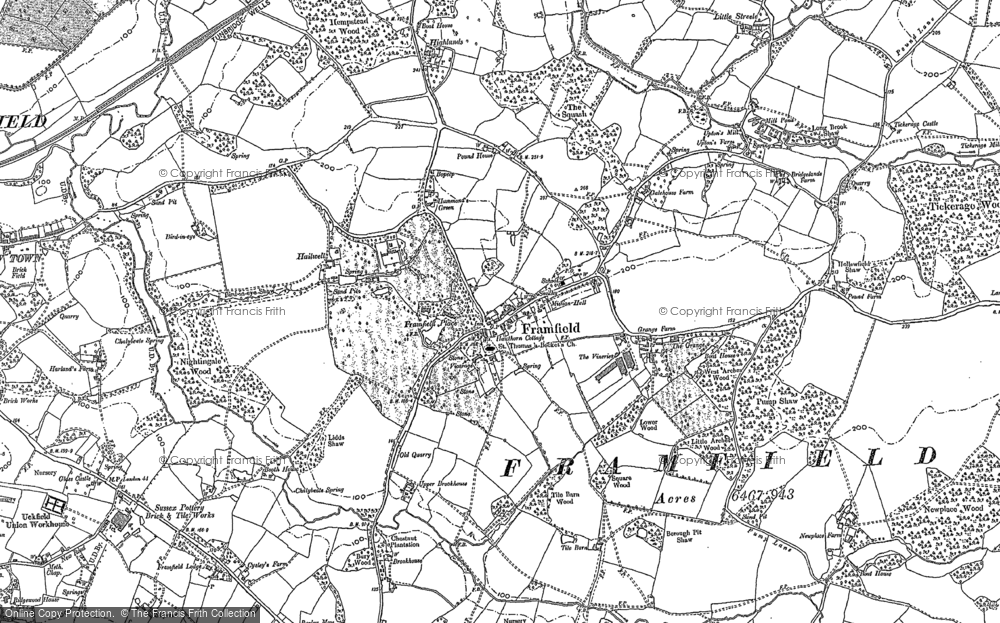 Old Map of Historic Map covering Arches Manor in 1908
