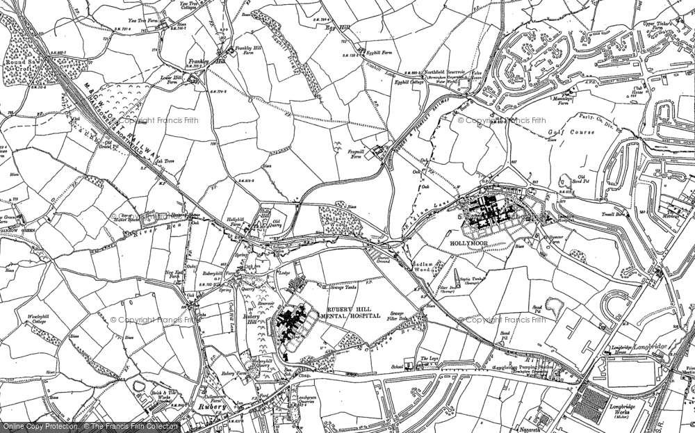 Old Map of Frankley, 1882 - 1883 in 1882