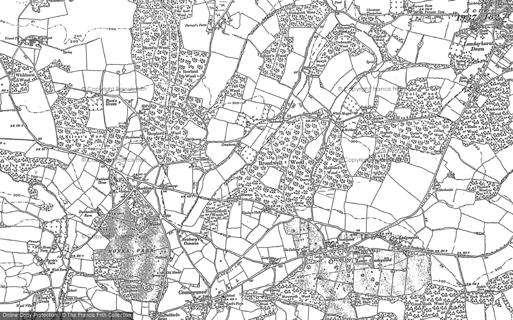Old Map of Free Heath, 1907 in 1907