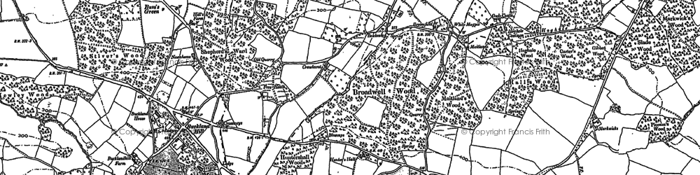Old map of Free Heath in 1907