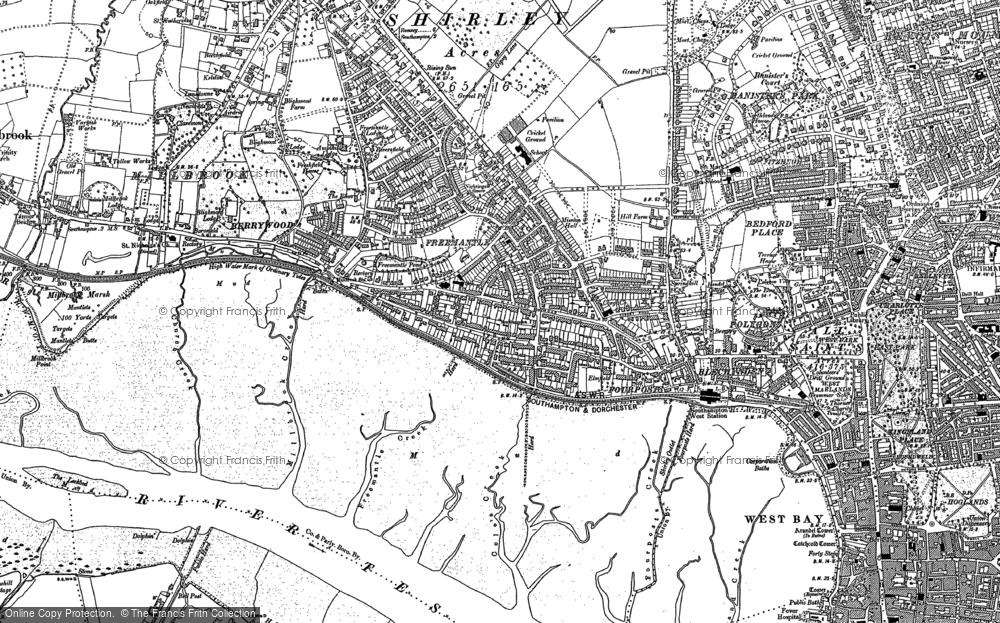 Old Map of Freemantle, 1895 - 1896 in 1895