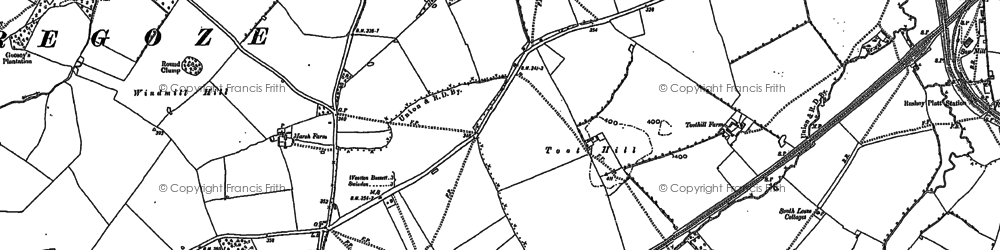 Old map of Costow in 1899