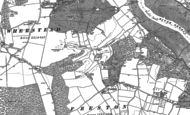 Old Map of Freston, 1881