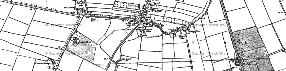 Old map of Friday Bridge in 1886