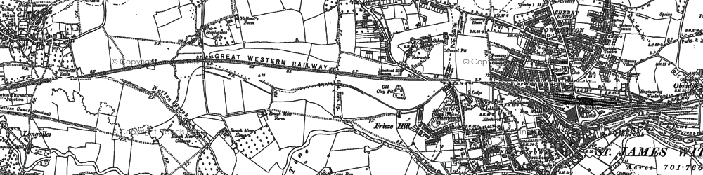 Old map of Frieze Hill in 1887