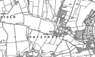 Old Map of Frilford, 1898