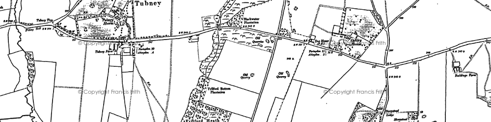 Old map of Frilford Heath in 1898