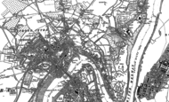 Old Map of Frindsbury, 1895 - 1896