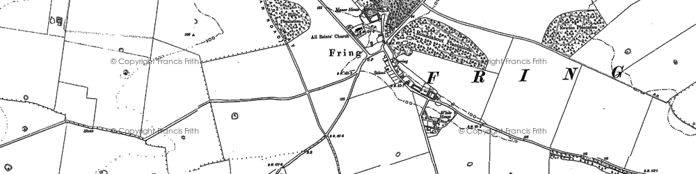 Old map of Fring in 1904