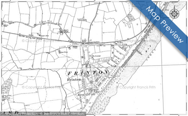 Frinton On Sea Map Map Of Frinton-On-Sea, 1896 - Francis Frith