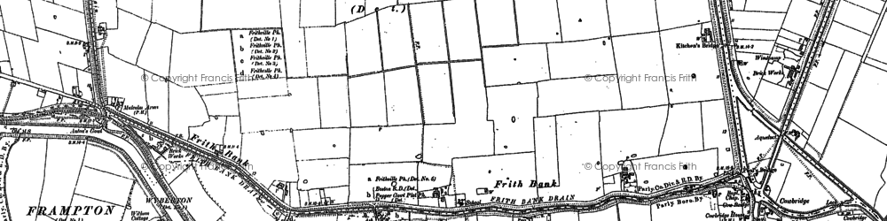 Old map of Frith Bank in 1887