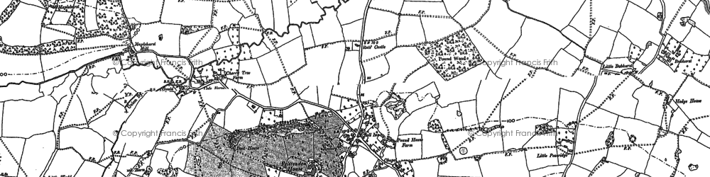 Old map of Broadlake in 1895
