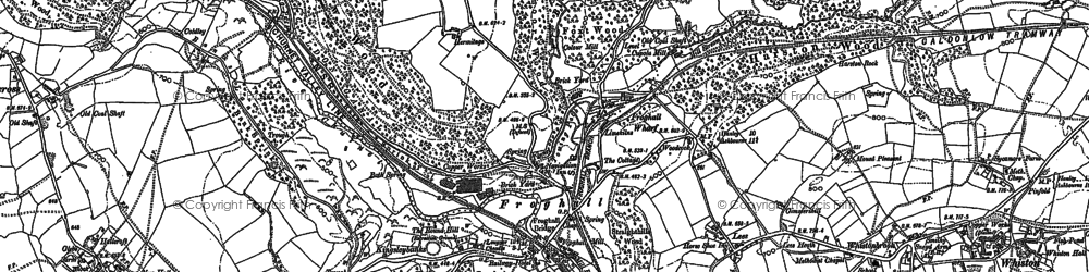 Old map of Froghall in 1879