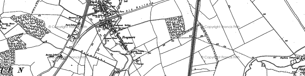 Old map of Frogmore in 1896