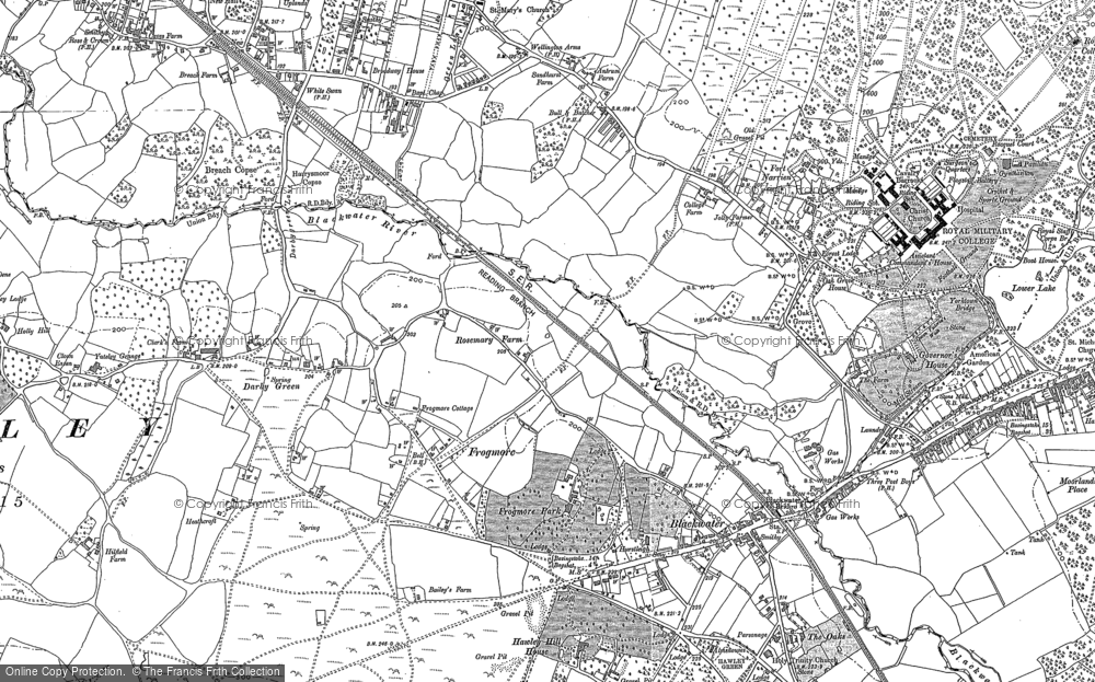 Old Map of Frogmore, 1909 in 1909