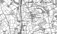 Old Map of Frome St Quintin, 1887